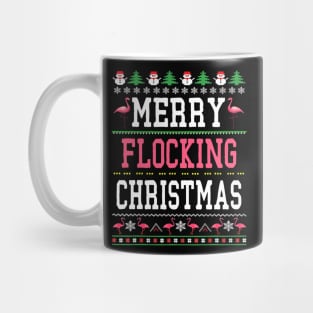 flamingo merry christmas Mug